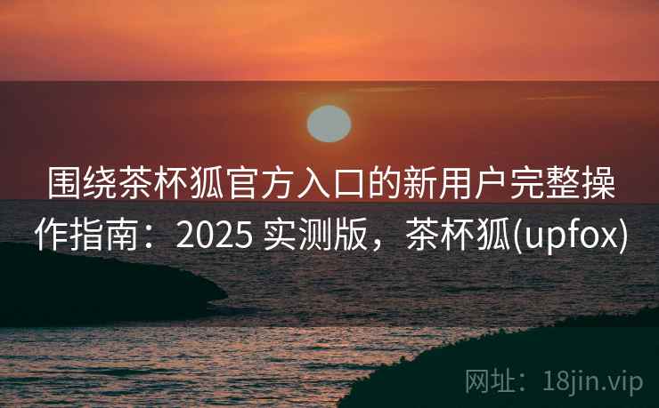 围绕茶杯狐官方入口的新用户完整操作指南：2025 实测版，茶杯狐(upfox)
