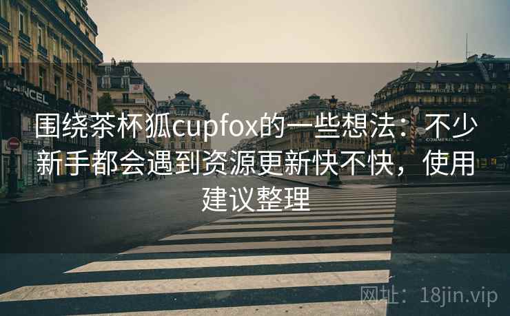 围绕茶杯狐cupfox的一些想法：不少新手都会遇到资源更新快不快，使用建议整理