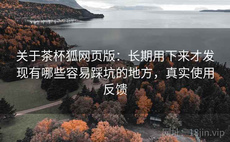 关于茶杯狐网页版:长期用下来才发现有哪些容易踩坑的地方,真实使用反馈 关于茶杯狐网页版:长期用下来才发现有哪些容易踩坑的地方,真实使用反馈