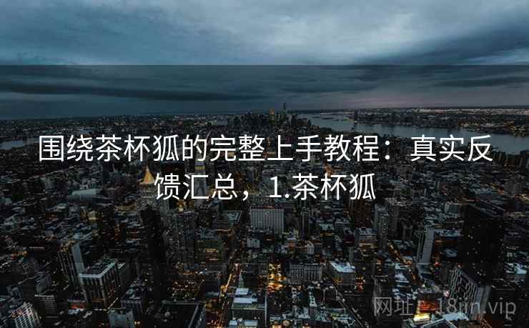 围绕茶杯狐的完整上手教程:真实反馈汇总,1.茶杯狐 围绕茶杯狐的完整上手教程:真实反馈汇总,1.茶杯狐