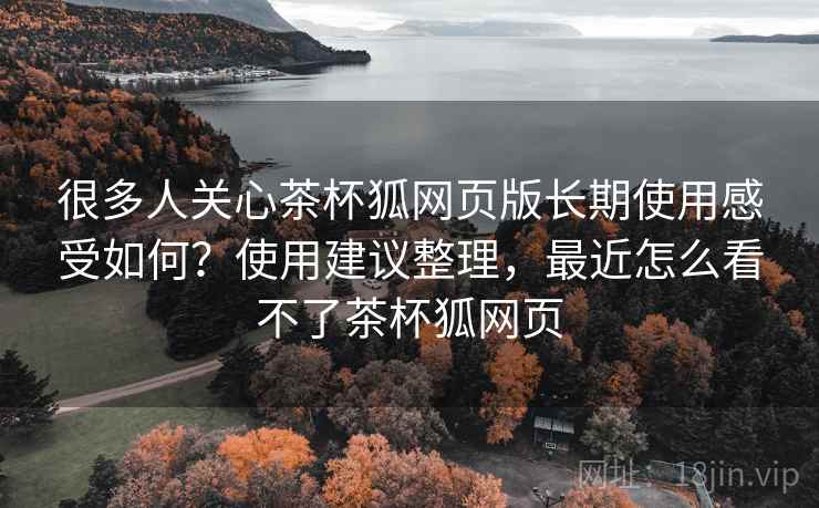 很多人关心茶杯狐网页版长期使用感受如何？使用建议整理，最近怎么看不了茶杯狐网页