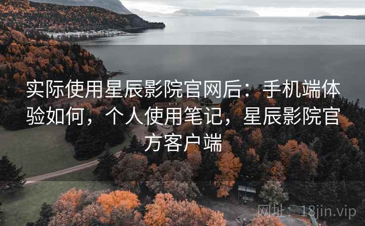 实际使用星辰影院官网后：手机端体验如何，个人使用笔记，星辰影院官方客户端